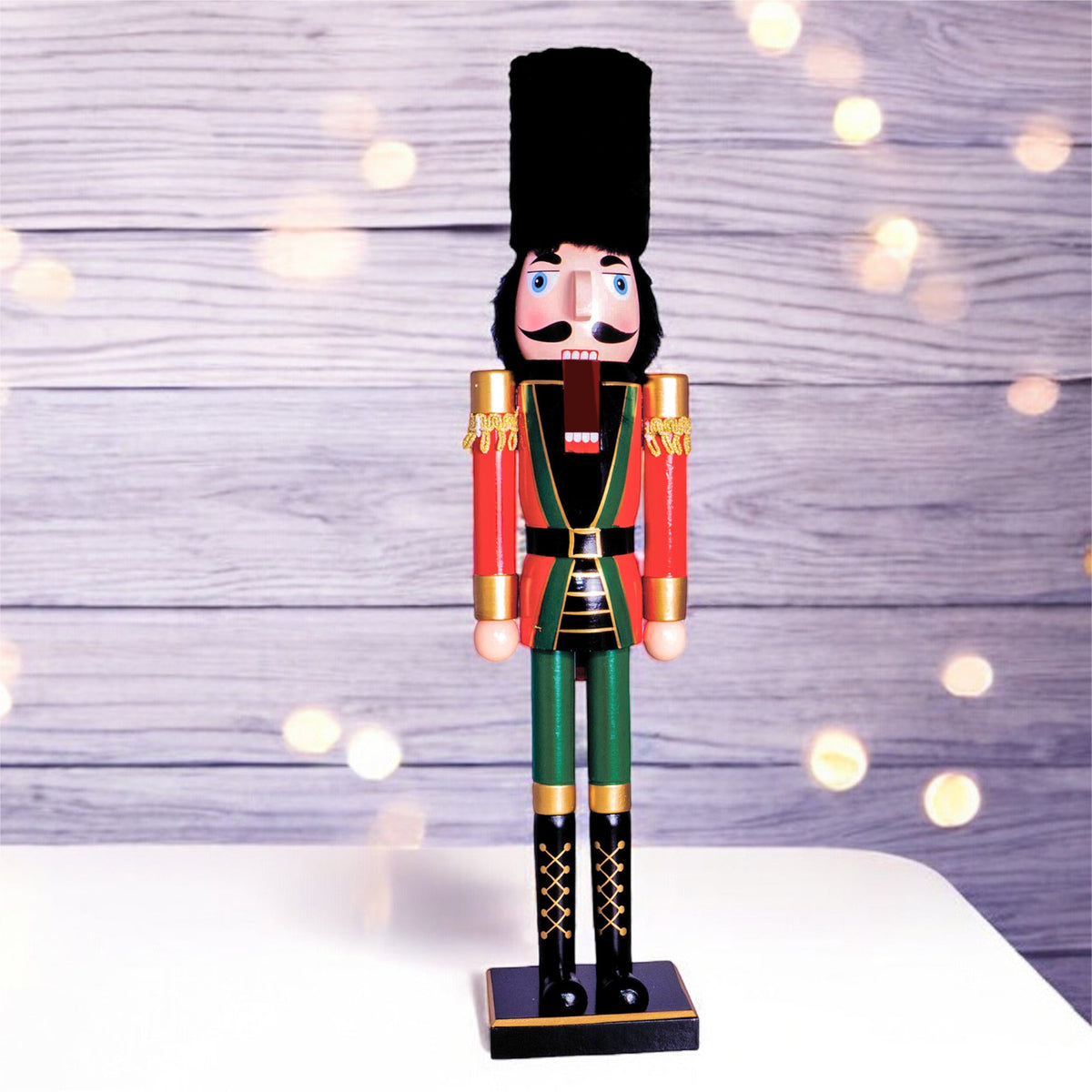 St Helens Classic Wooden Nutcracker Soldier 60cm – Available in 4 Colourways for Festive Décor_Christmas