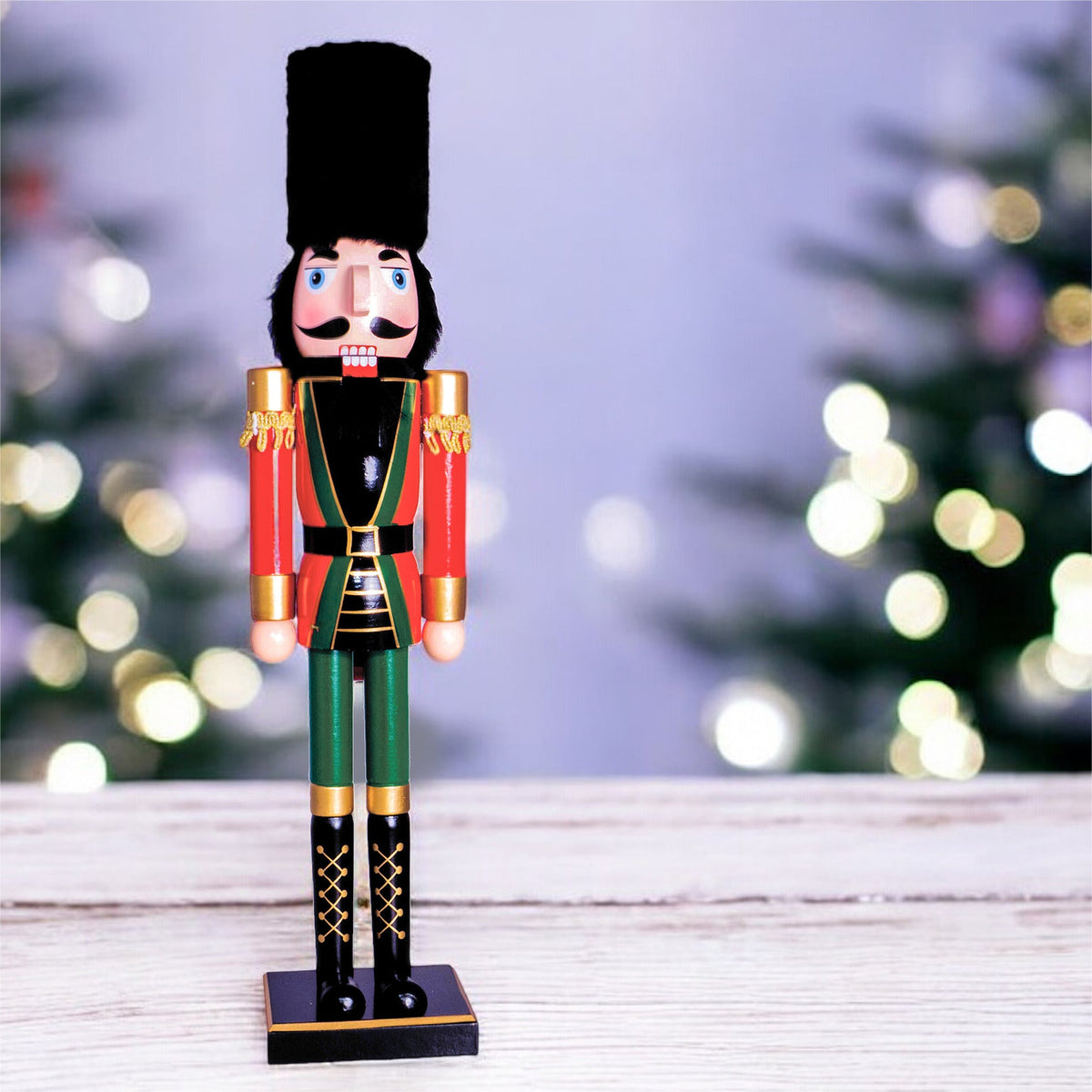 St Helens Classic Wooden Nutcracker Soldier 60cm – Available in 4 Colourways for Festive Décor_Christmas