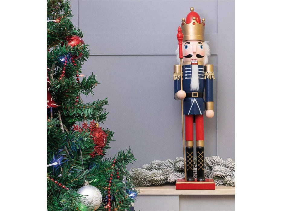St Helens Classic Wooden Nutcracker Soldier 60cm - 4 Colourways_Christmas