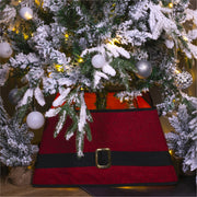 Christmas Tree Skirt – Santa’s Belt Design for Festive Holiday Decor_Christmas Tree Skirts
