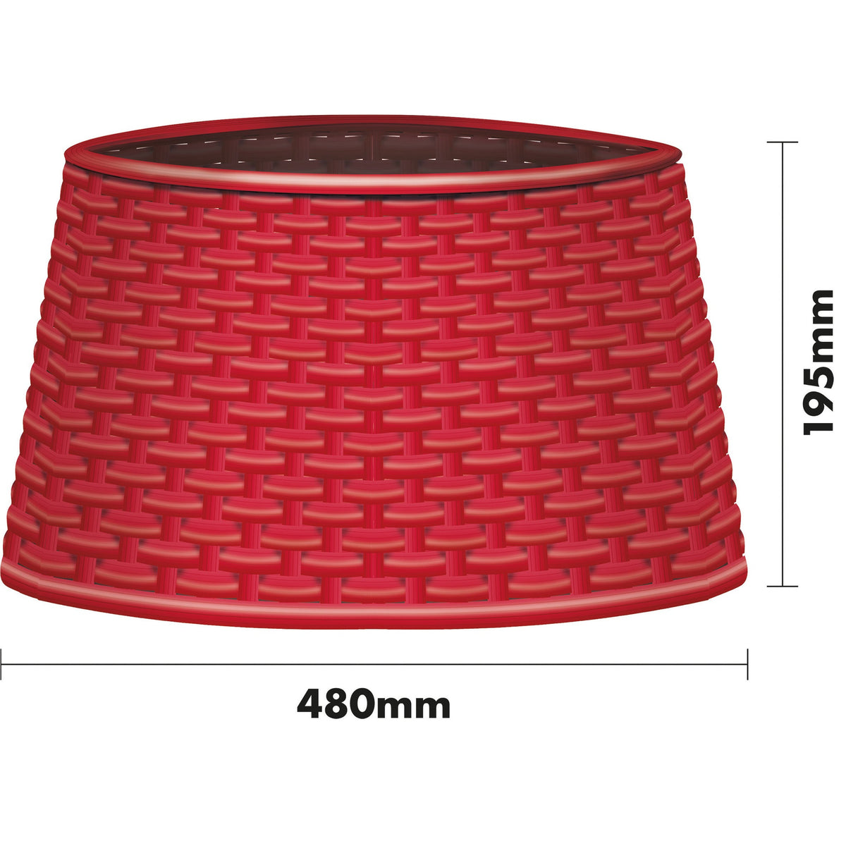 Rattan Style Tree Skirt – Rustic Holiday Decoration for Christmas Trees_Christmas Tree Skirts