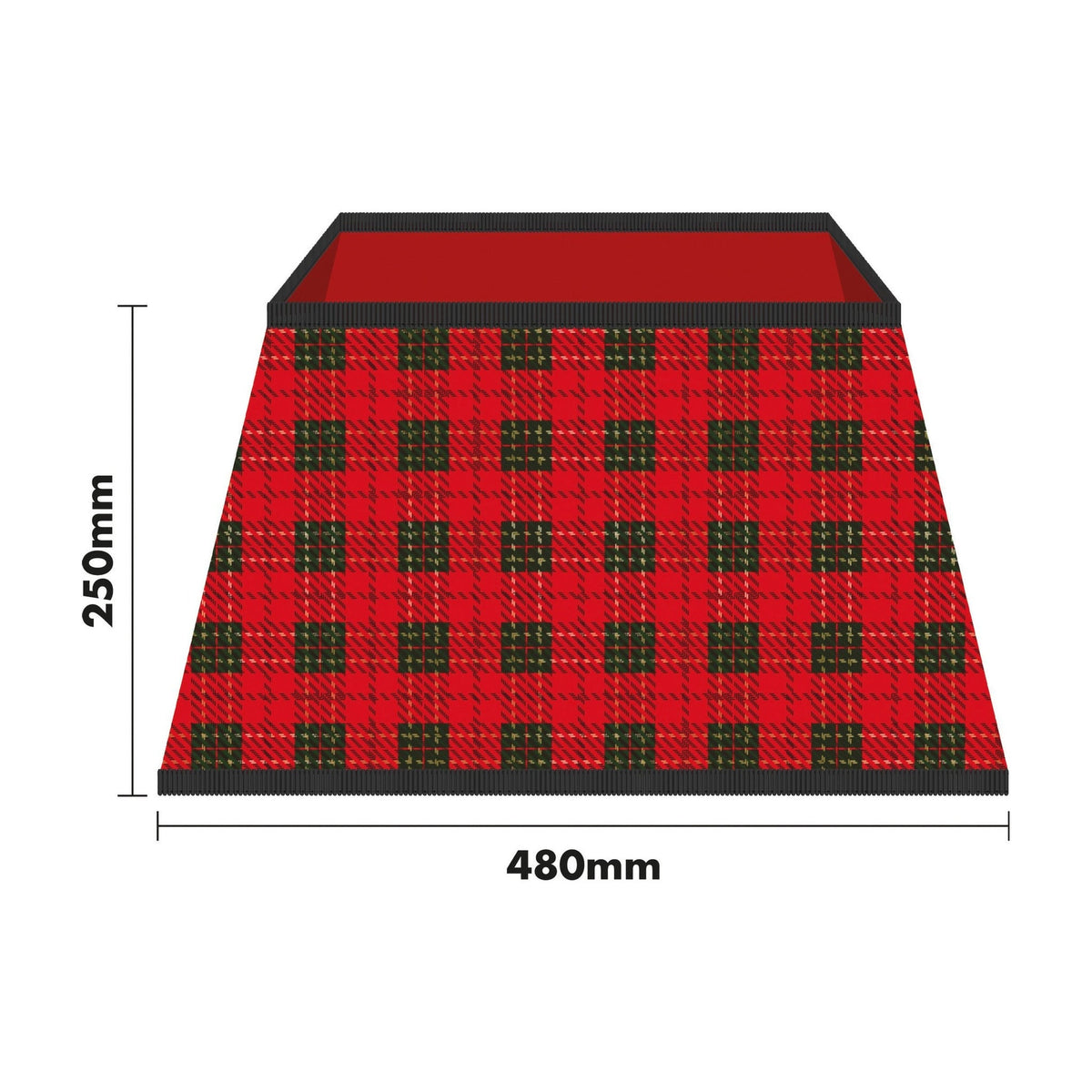 Christmas Tree Skirt – Red Tartan Festive Decoration for Holiday Trees_Christmas Tree Skirts