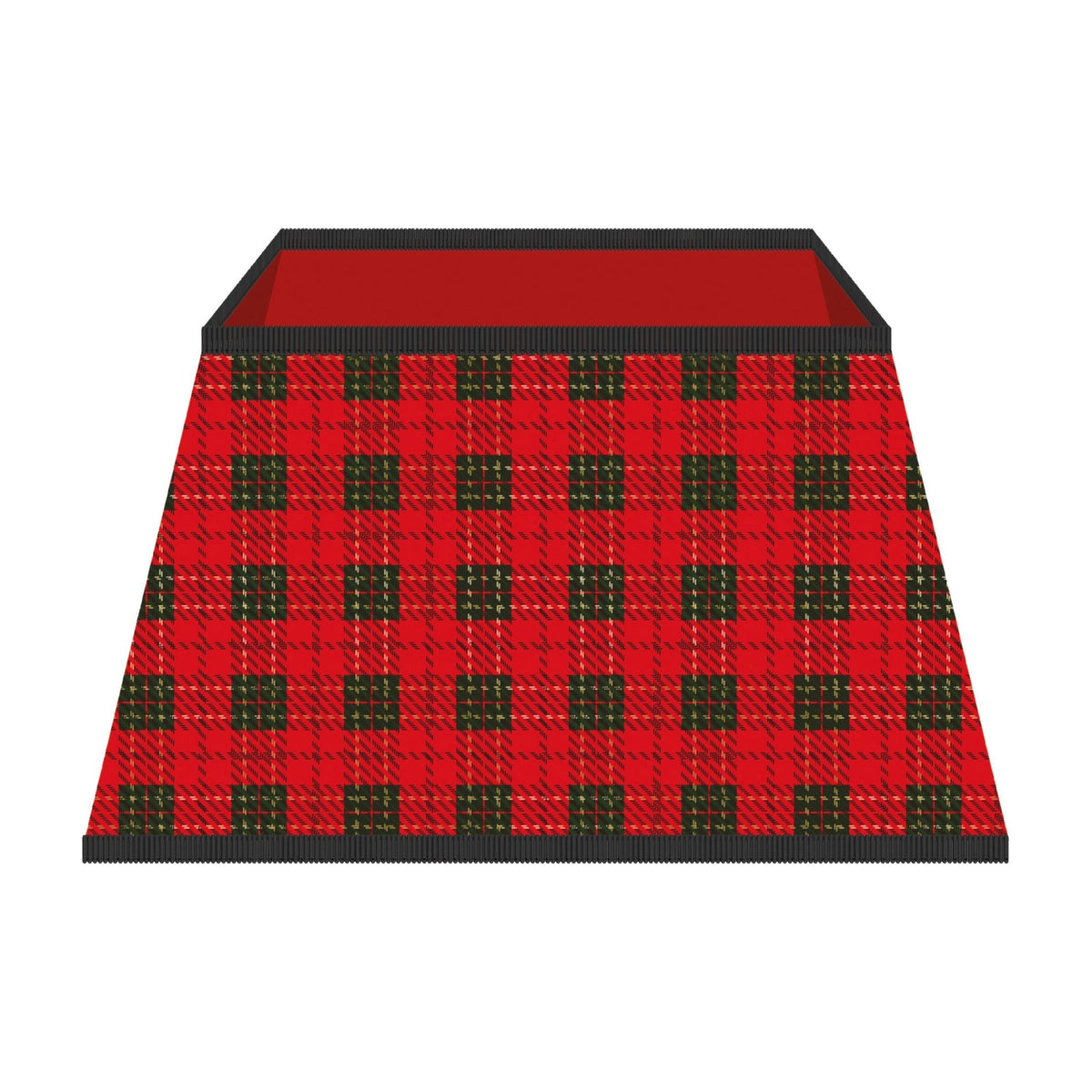 Christmas Tree Skirt – Red Tartan Festive Decoration for Holiday Trees_Christmas Tree Skirts