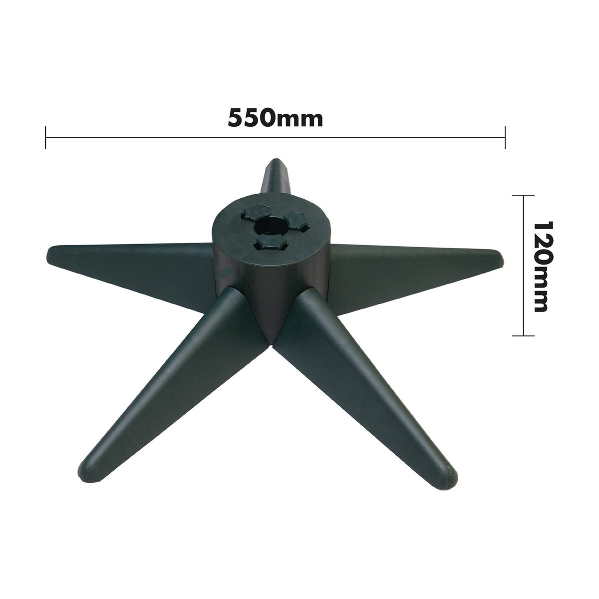 Artificial Christmas Tree Stand – 5 Legs with 3 Clamps for Stable Holiday Tree Setup_Christmas Tree Stands