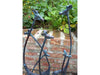 Giraffe Family Sculpture Ornament with an Aged Cast Iron Bronze Finish_Garden Ornaments