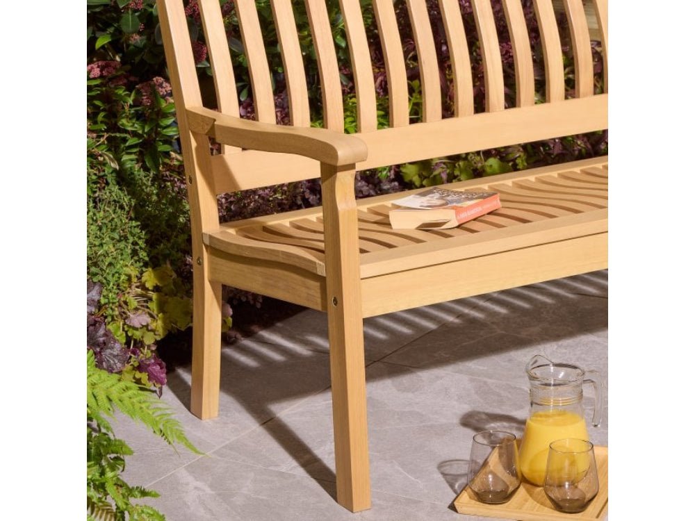 Hemsway Bench - Decorative Curved Top_Garden Benches