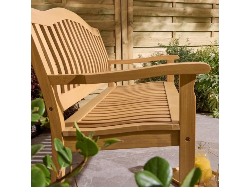 Hemsway Bench - Decorative Curved Top_Garden Benches