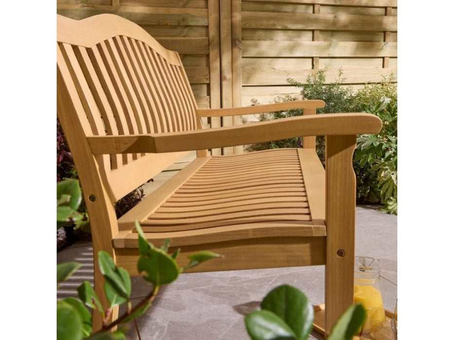 Hemsway Bench - Decorative Curved Top_Garden Benches