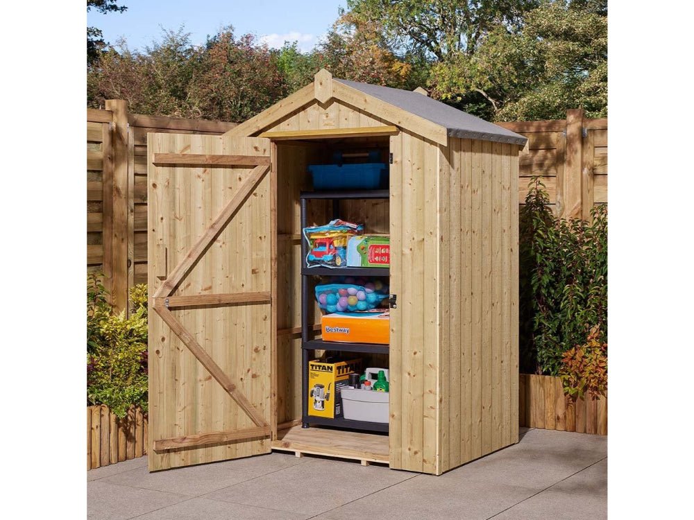 Premium Heritage 4x3 Shed Pressure Treated_Garden Furniture