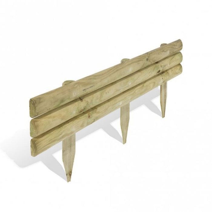 Horizontal Log Edging