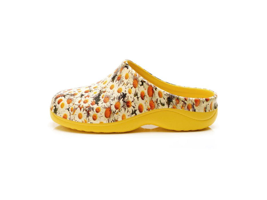 Lemon Daisy Classic Women's Clogs_Womens Slip On Clogs
