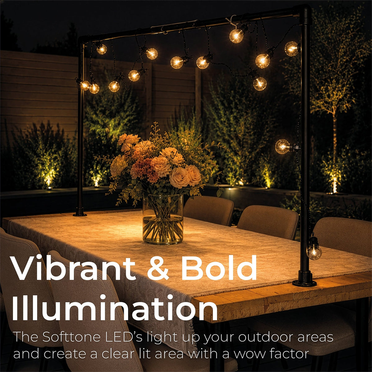 Luxform Lighting Fiji 20 Bulb Battery String Light Set with 24 Hour Timer_String Lights