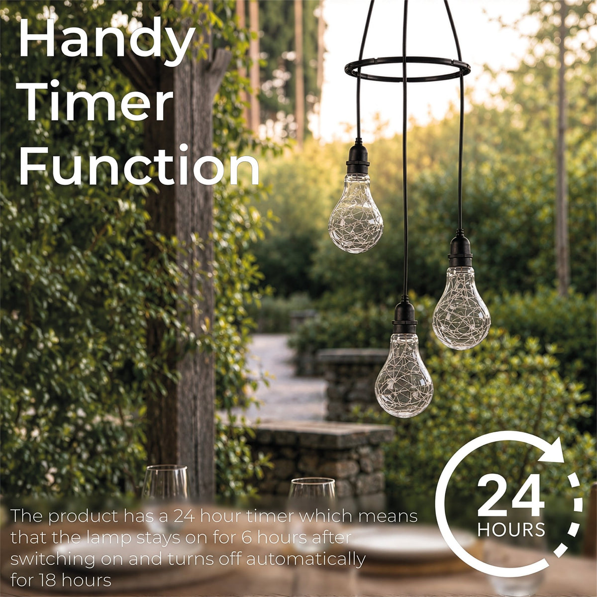 Luxform Lighting Battery Apollo 3 Drop Pendant LED Multi Coloured Lights_Pendant Lights