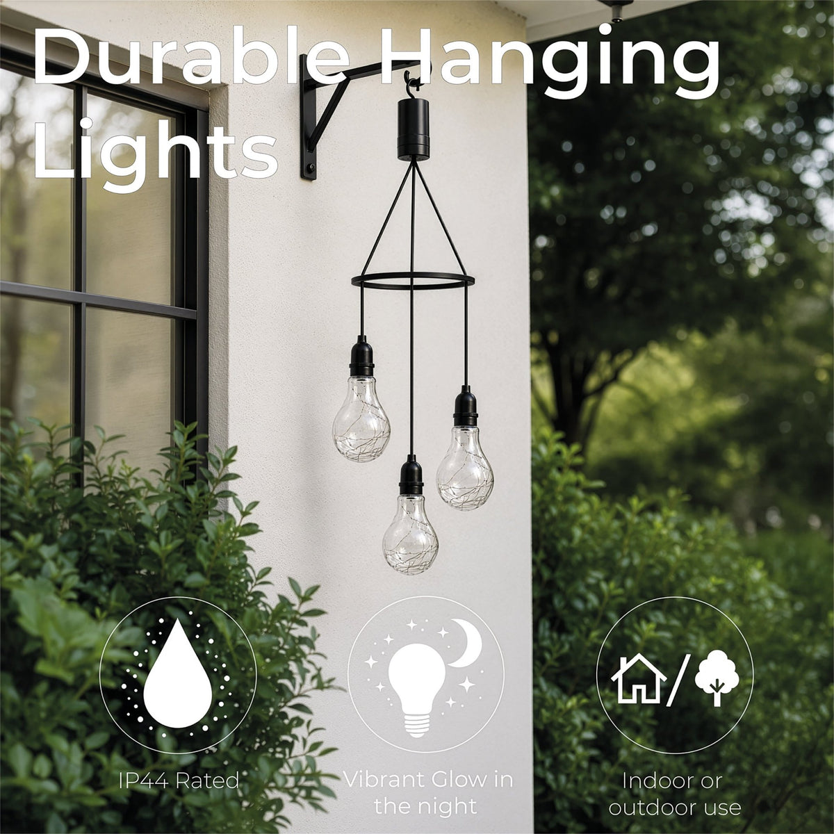 Luxform Lighting Battery Apollo 3 Drop Pendant LED Multi Coloured Lights_Pendant Lights