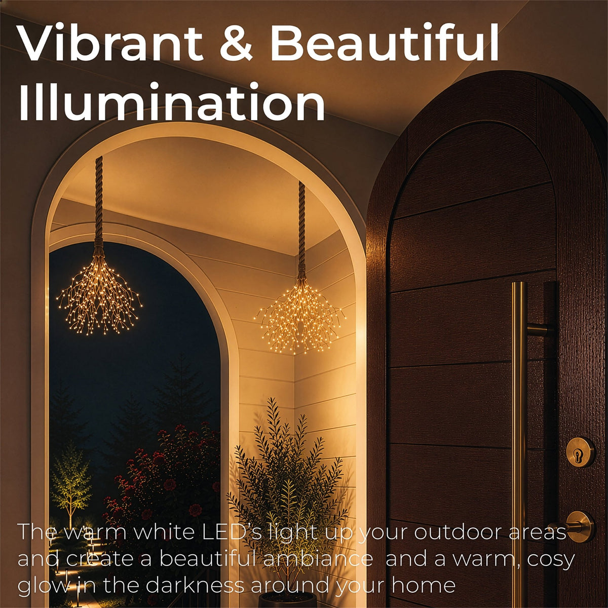 Luxform Battery Operated Hemp Rope Light with Branch_Rope Lights