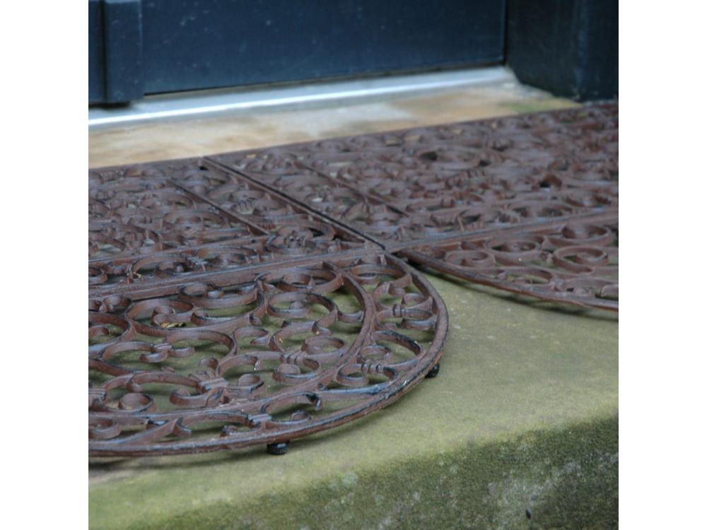 Cast Iron Doormat - Scrolled Rectangular Shape_Doormats