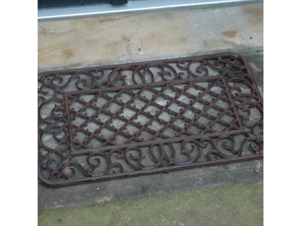 Cast Iron Doormat - Rectangular Shape in Classic Design_Doormats