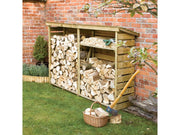 Large Log Store - Durable Wooden Storage Solution for Firewood and Outdoor Use_Log Store