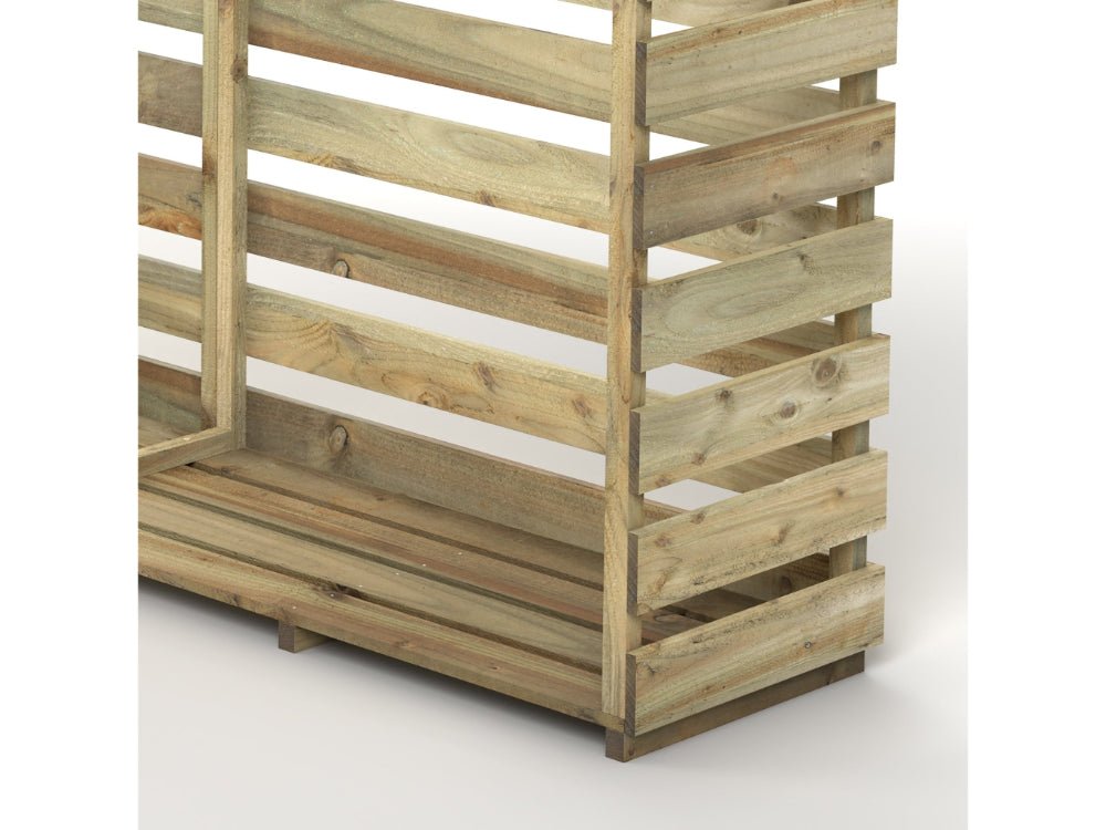 Large Log Store - Durable Wooden Storage Solution for Firewood and Outdoor Use_Log Store
