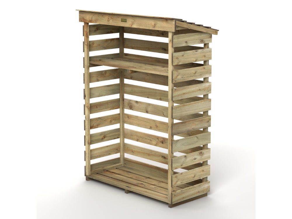 Small Log Store - Durable Wooden Storage Solution for Firewood and Outdoor Use_Log Store