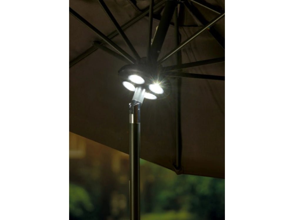 12 LED Battery Operated Parasol Lights - Cool White_Parasol Accessories
