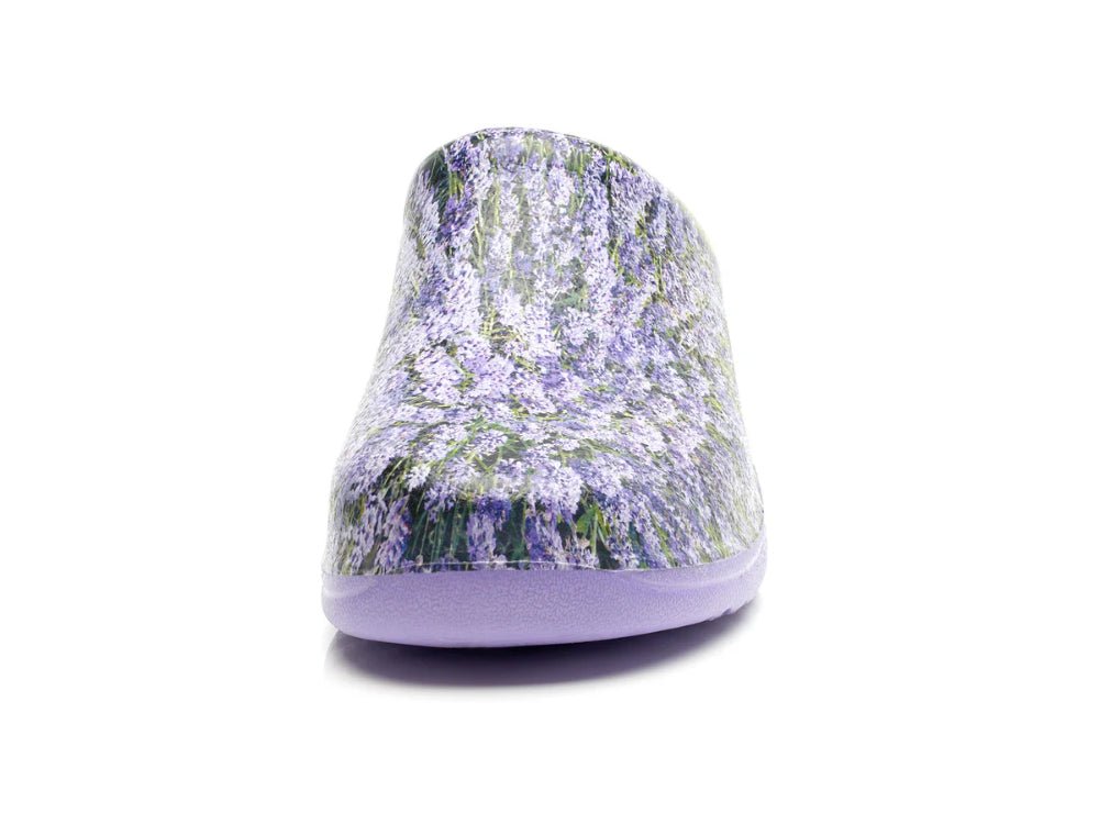 Lavender Fields Classic Womens Clogs_Womens Slip On Clogs
