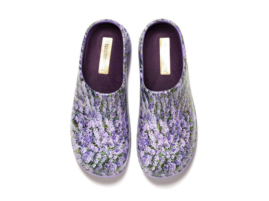 Lavender Fields Classic Womens Clogs_Womens Slip On Clogs