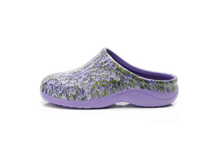 Lavender Fields Classic Womens Clogs_Womens Slip On Clogs