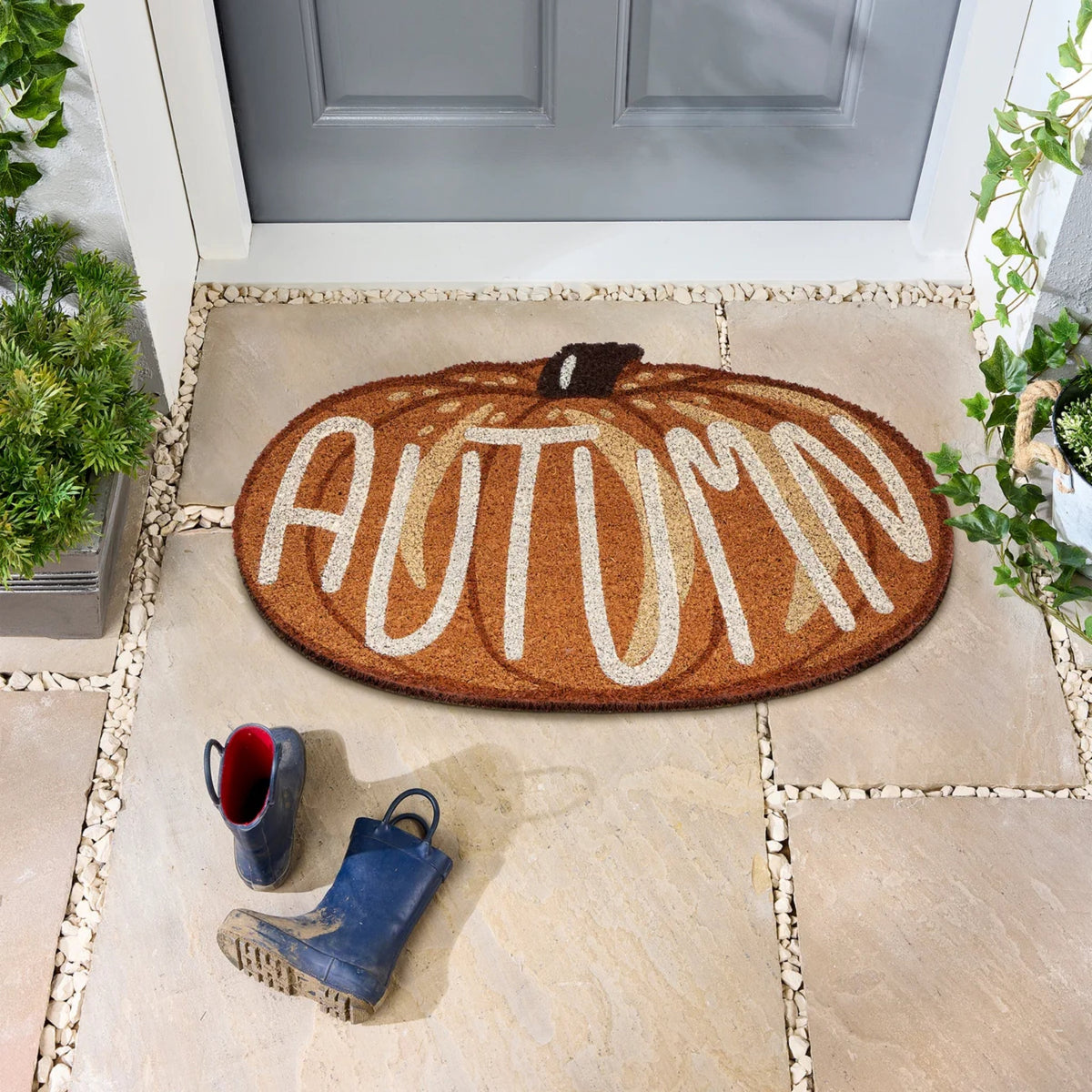 My Mat Printed Coir Shaped Autumn Pumpkin_Halloween
