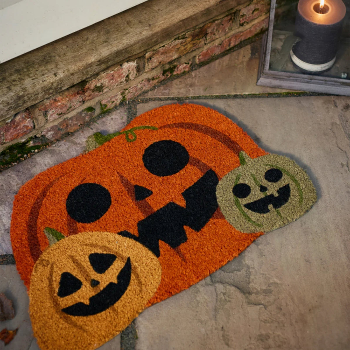 My Mat Printed Coir Shaped Pumpkins_Halloween