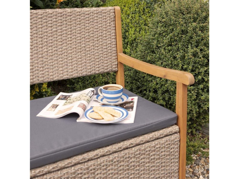 Alderley Rattan Storage Bench_Garden Benches