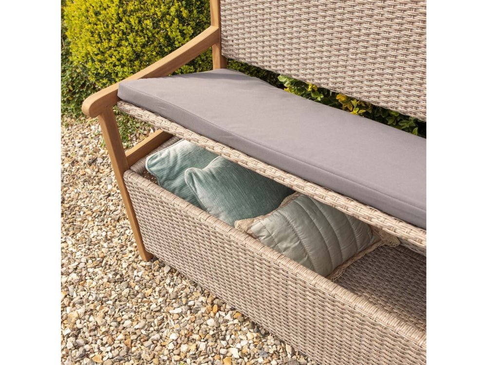 Alderley Rattan Storage Bench_Garden Benches