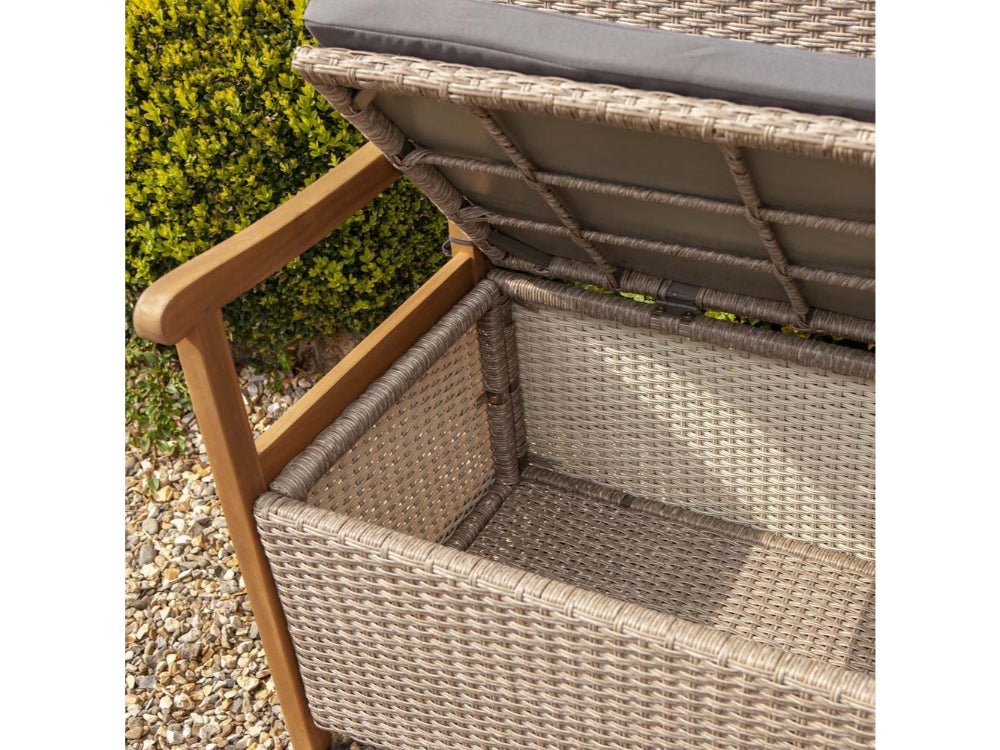 Alderley Rattan Storage Bench_Garden Benches