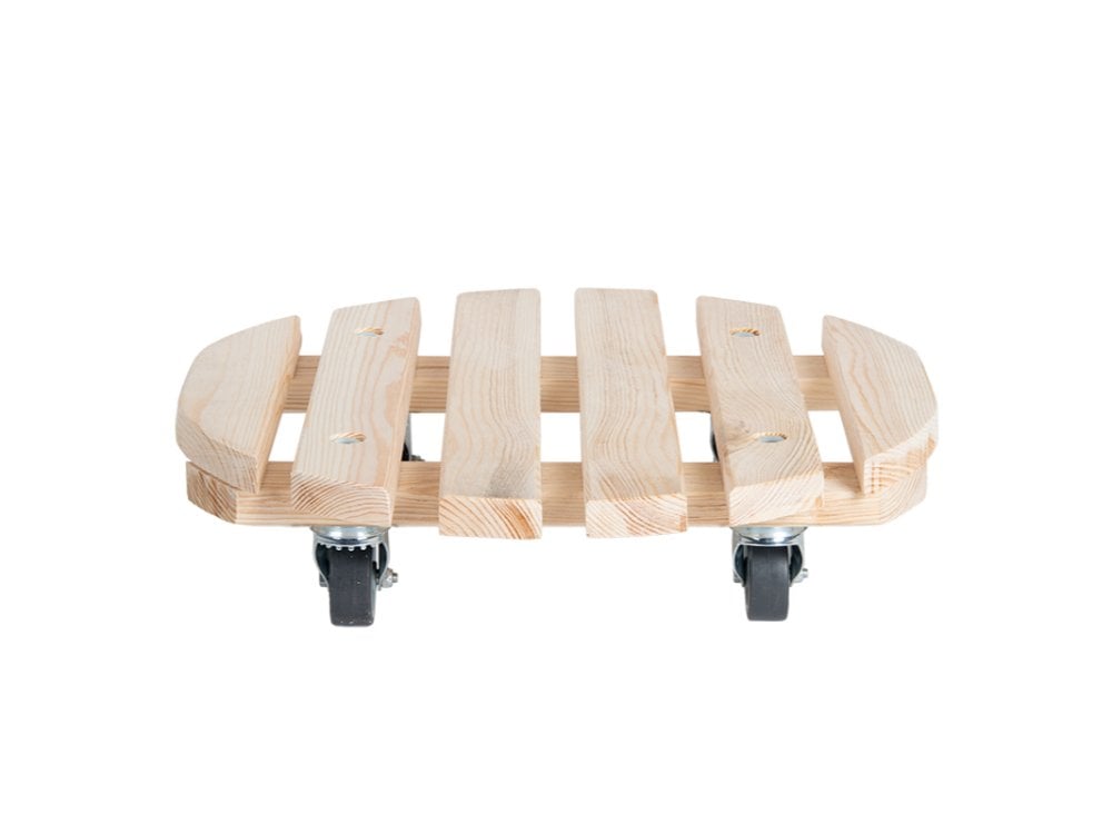 Heavy Duty Round Wooden Caddy_Pot Caddies