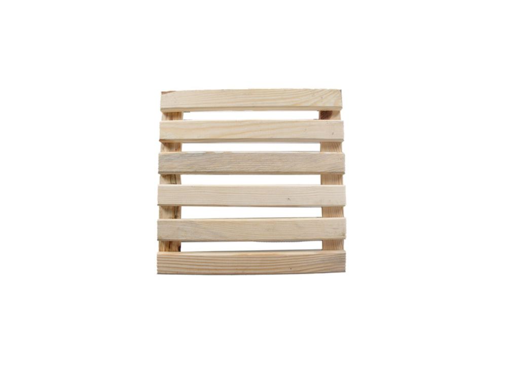 Square Wooden Caddy - Light Wood_Pot Caddies