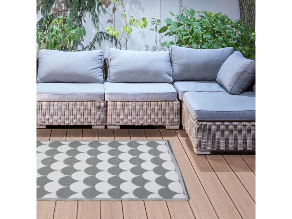 Art Deco Fan Rug Garden Carpet_Outdoor Rugs