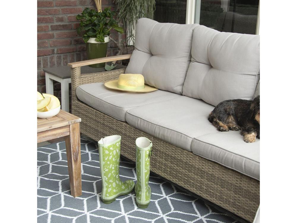 Hexagon Diamond Rug Outdoor Reversible Carpet_Outdoor Rugs
