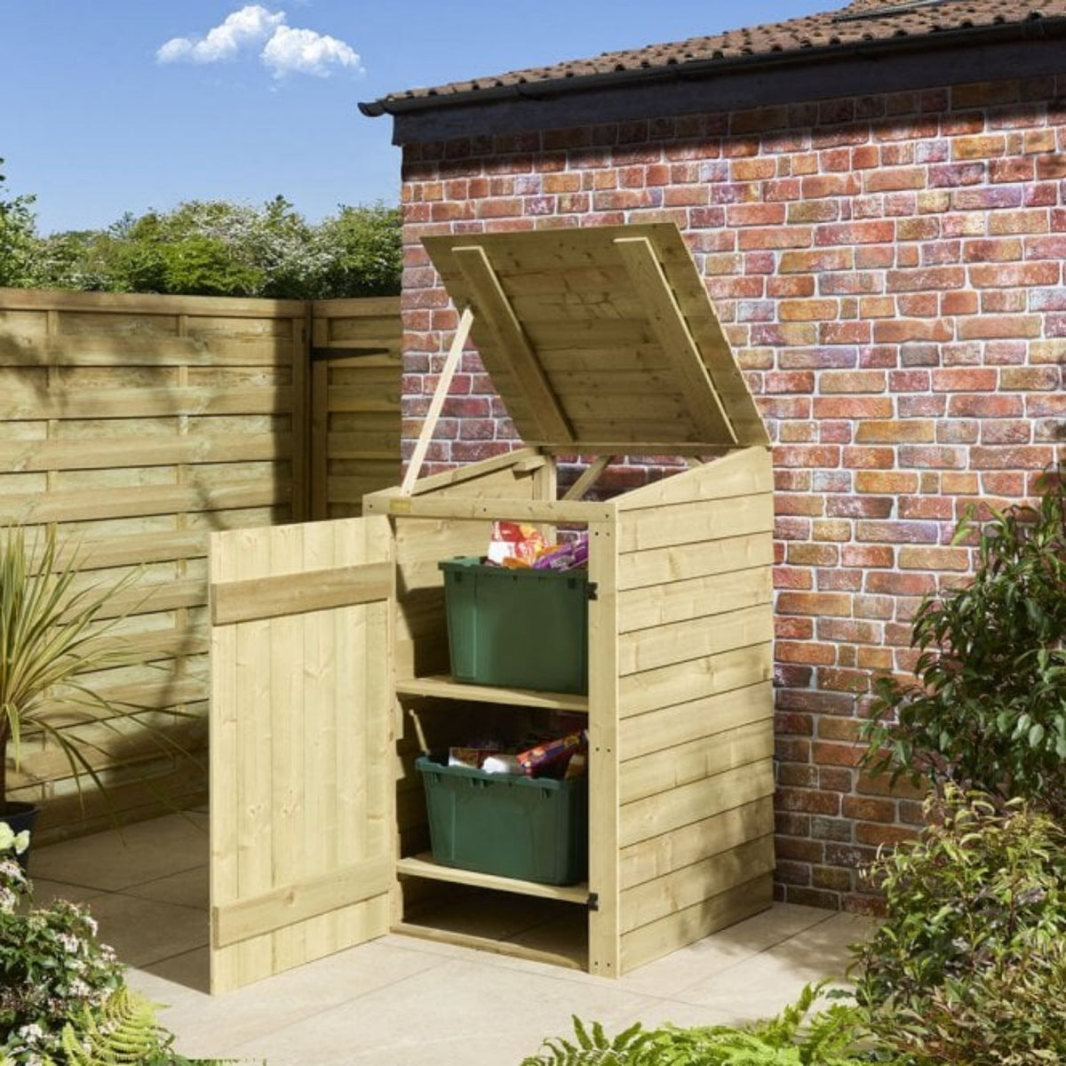 Traditional Overlap Recycling Box Store_Bin Stores