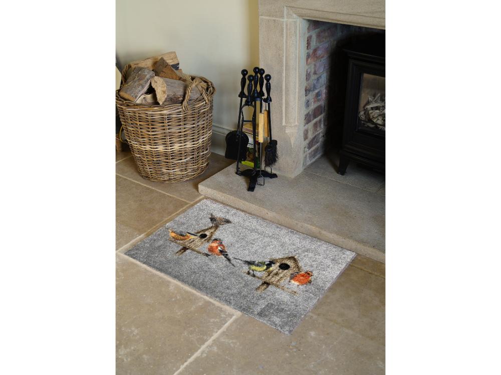 Bree Merryn Luxury Washable Mat - House Party (Bird House)_Doormats