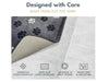 Supersoft Washable Mat - Grey Paw Print_Doormats