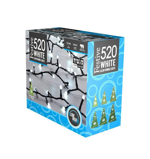 Glow - worm lights - White_Christmas Lights