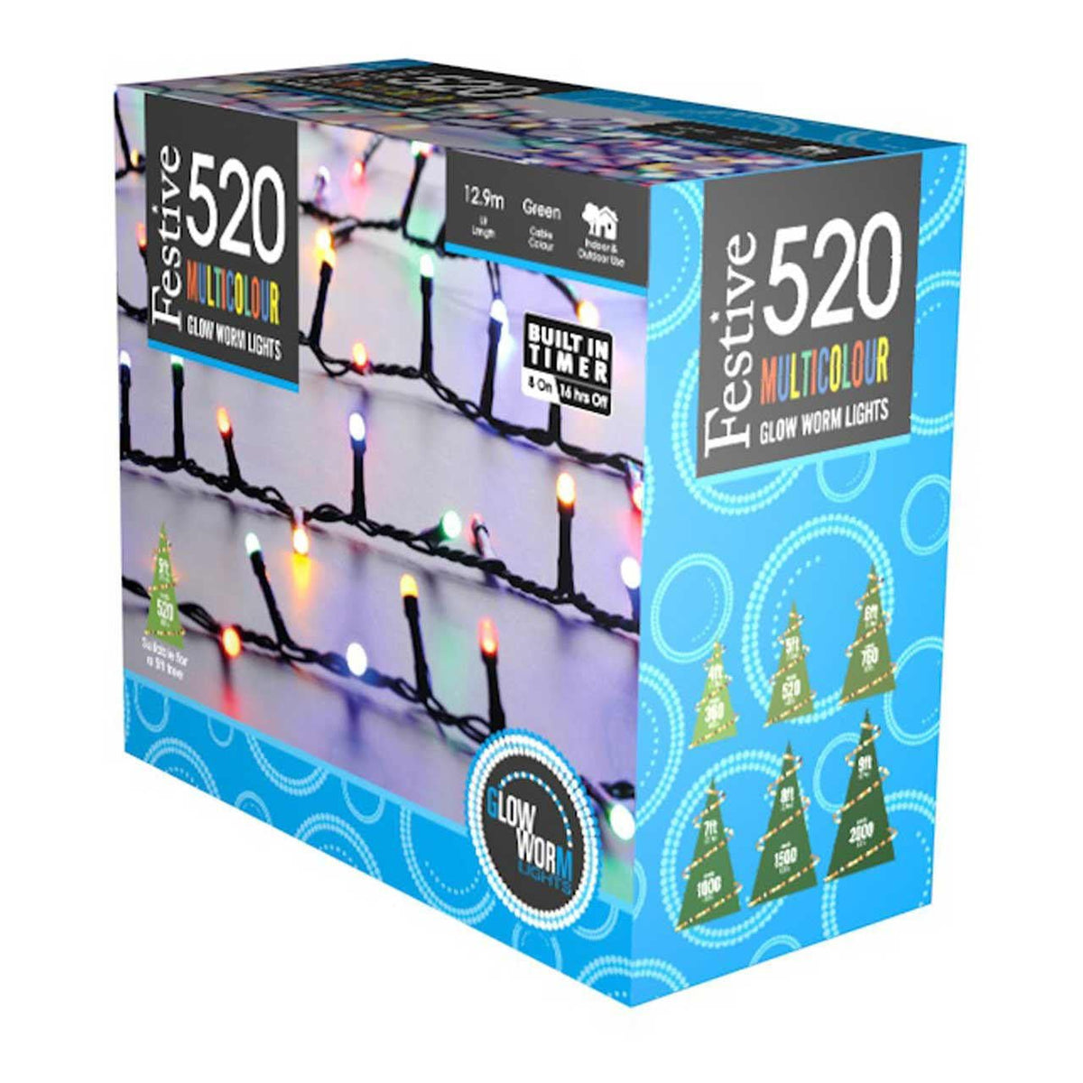 Glow - worm lights - Multicolour_Christmas Lights