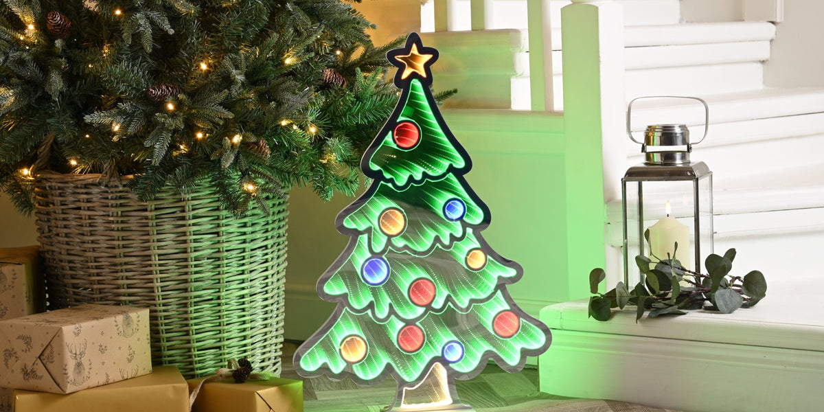 Christmas Tree Infinity Light - Indoor Christmas Decoration 60cm — Home ...