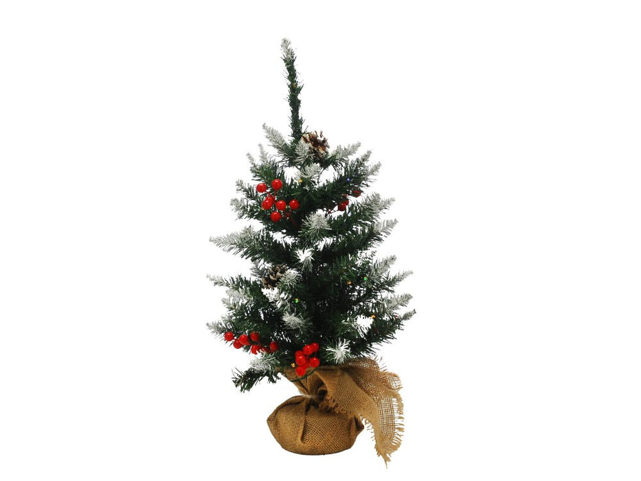 Prelit Berry and Cone Table Tree 60cm - Indoor Christmas Decoration_Indoor Christmas Decorations