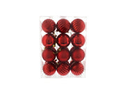 7cm Mixed Finish Christmas Balls - pack of 24 - available in 7 colours_Indoor Christmas Decorations
