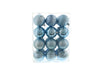 7cm Mixed Finish Christmas Balls - pack of 24 - available in 7 colours_Indoor Christmas Decorations
