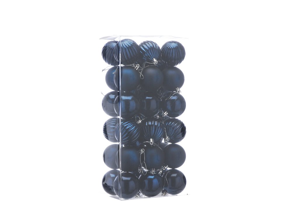 6cm Mixed Finish Christmas Balls - pack of 36 - available in 7 colours_Indoor Christmas Decorations