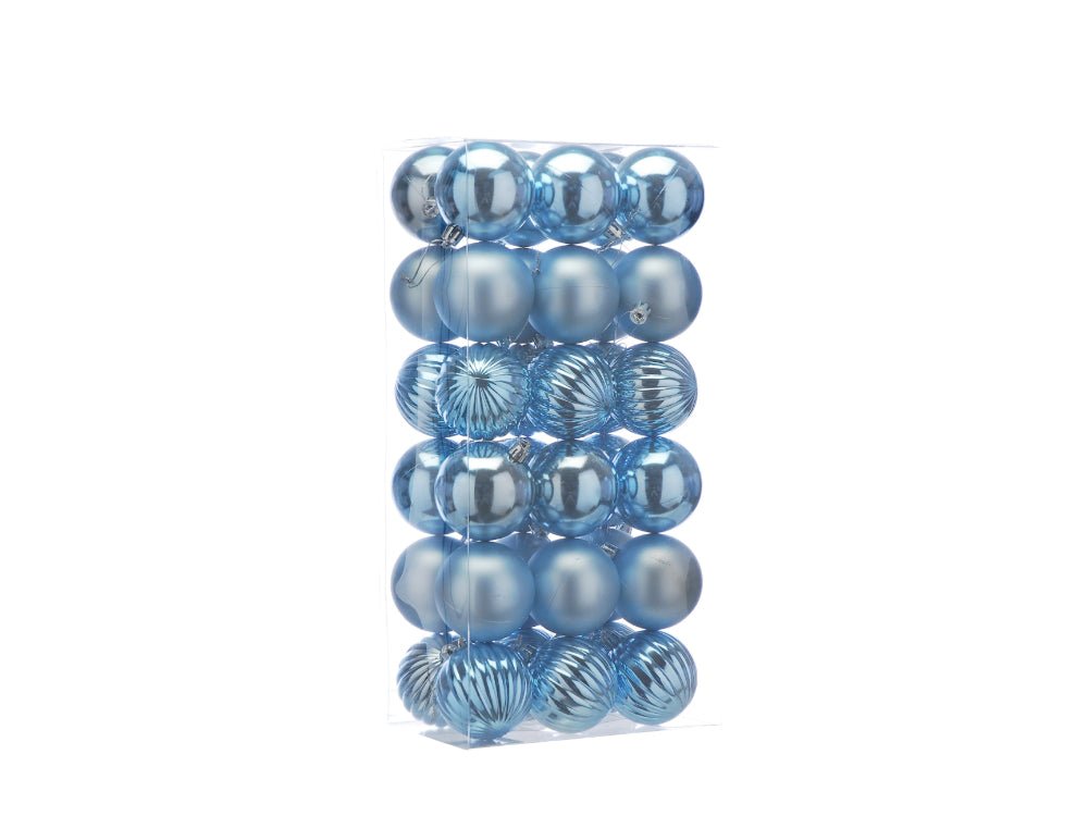 6cm Mixed Finish Christmas Balls - pack of 36 - available in 7 colours_Indoor Christmas Decorations