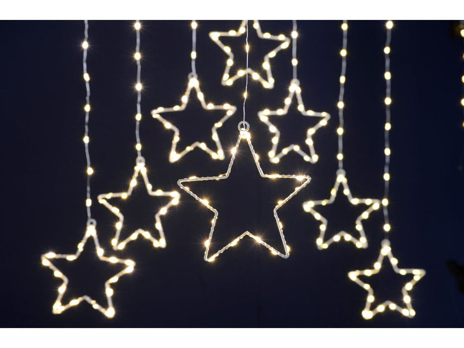 Star Curtain Light - chose from 3 colours - 120cm x 120cm_Indoor Christmas Decorations