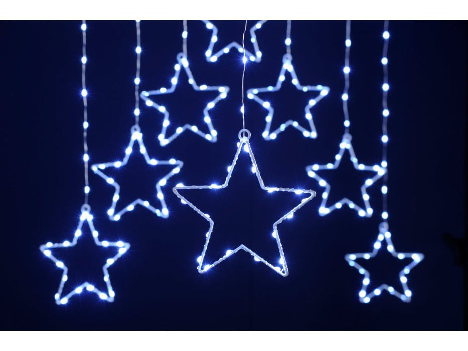 Star Curtain Light - chose from 3 colours - 120cm x 120cm_Indoor Christmas Decorations